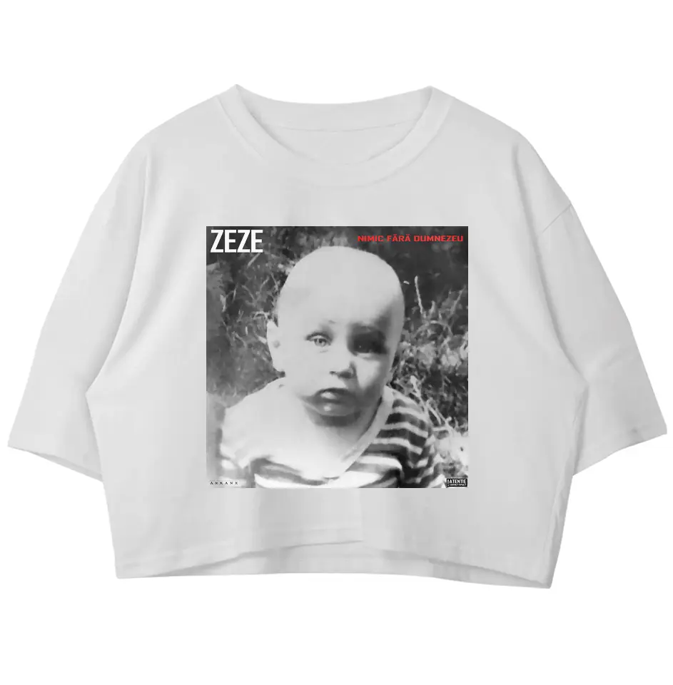 Crop Top alb_Cover Nimic fara Dumnezeu_fata.jpg