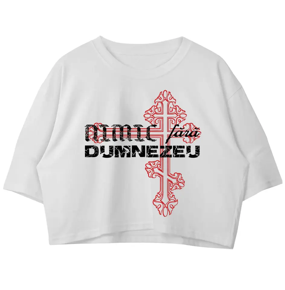 Crop Top alb_Nimic fara Dumnezeu_fata.jpg